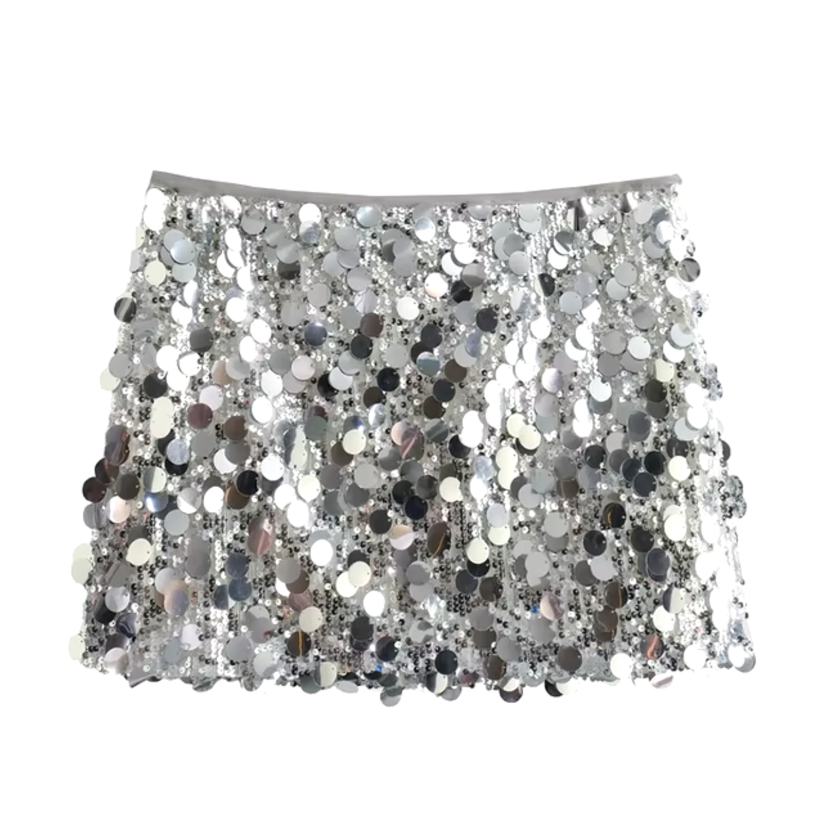 Mini Skirt With Sequin Print for Women