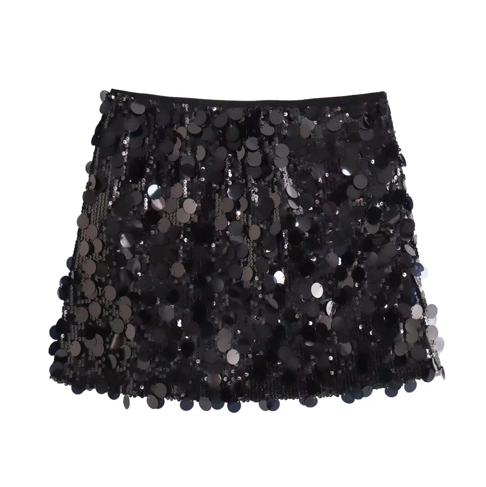 Mini Skirt With Sequin Print for Women