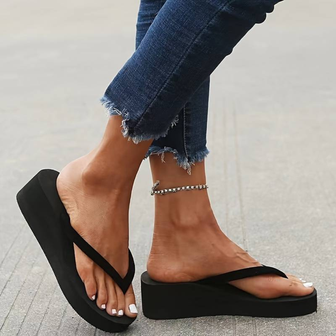 Flip Flopcomfortable Wedge Heel Flip-Flops For Summer