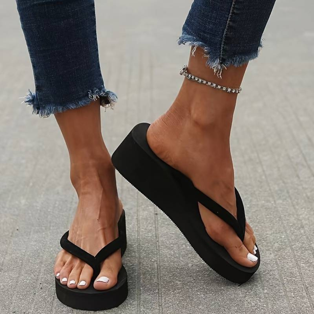 Flip Flopcomfortable Wedge Heel Flip-Flops For Summer