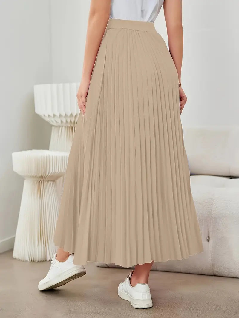 Dazzling Daydreams Pleated Maxi Skirt