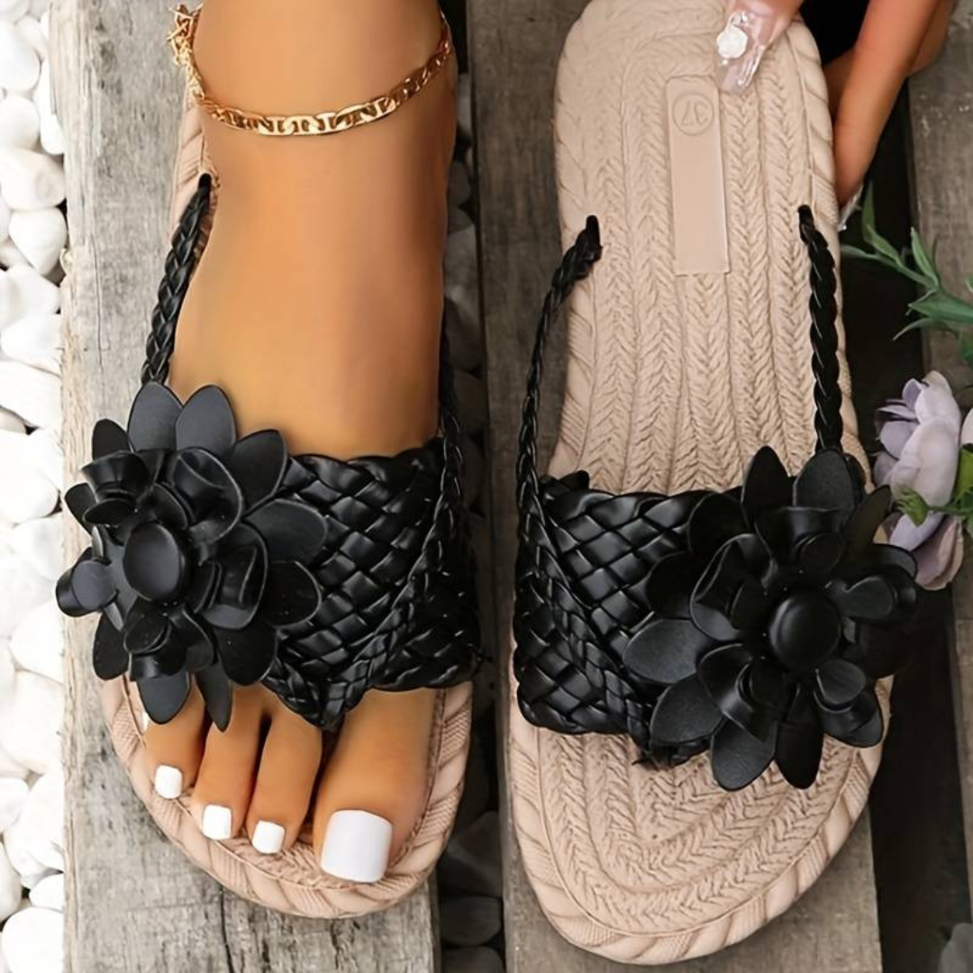 Flip FlopsWomen's Sandals With Open Toe And Elegant Braided Straps