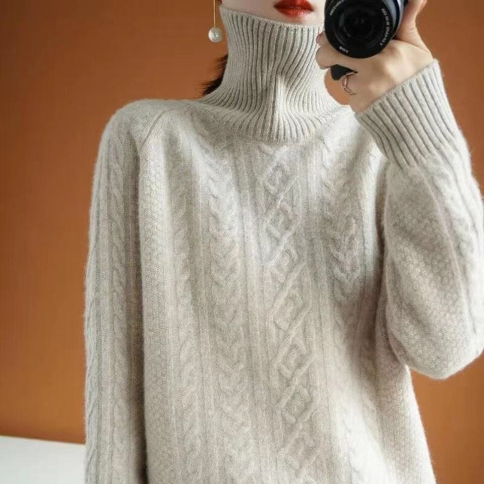 Lysse | Knitted turtleneck sweater made of cashmere
