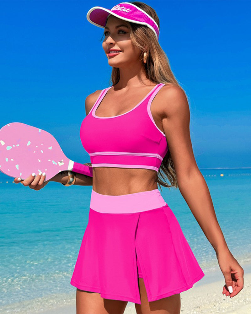 Set Quick Drying Two-Piece Swim Skirt