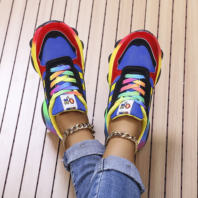 Swiftstep Comfortable Rainbow Sneakers
