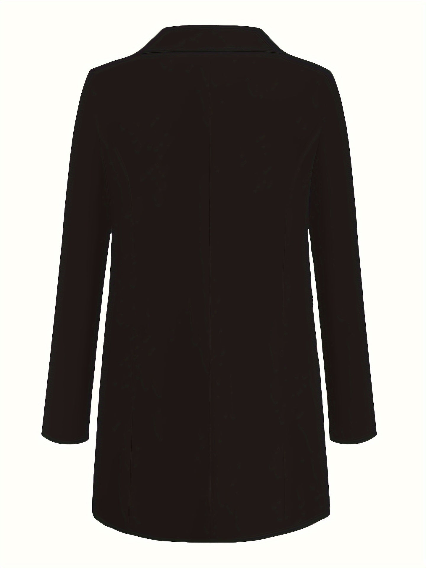 Lysse-Fashion | Elegant Solid Color Business Blazer With Open Front - Ideal For All Seasons