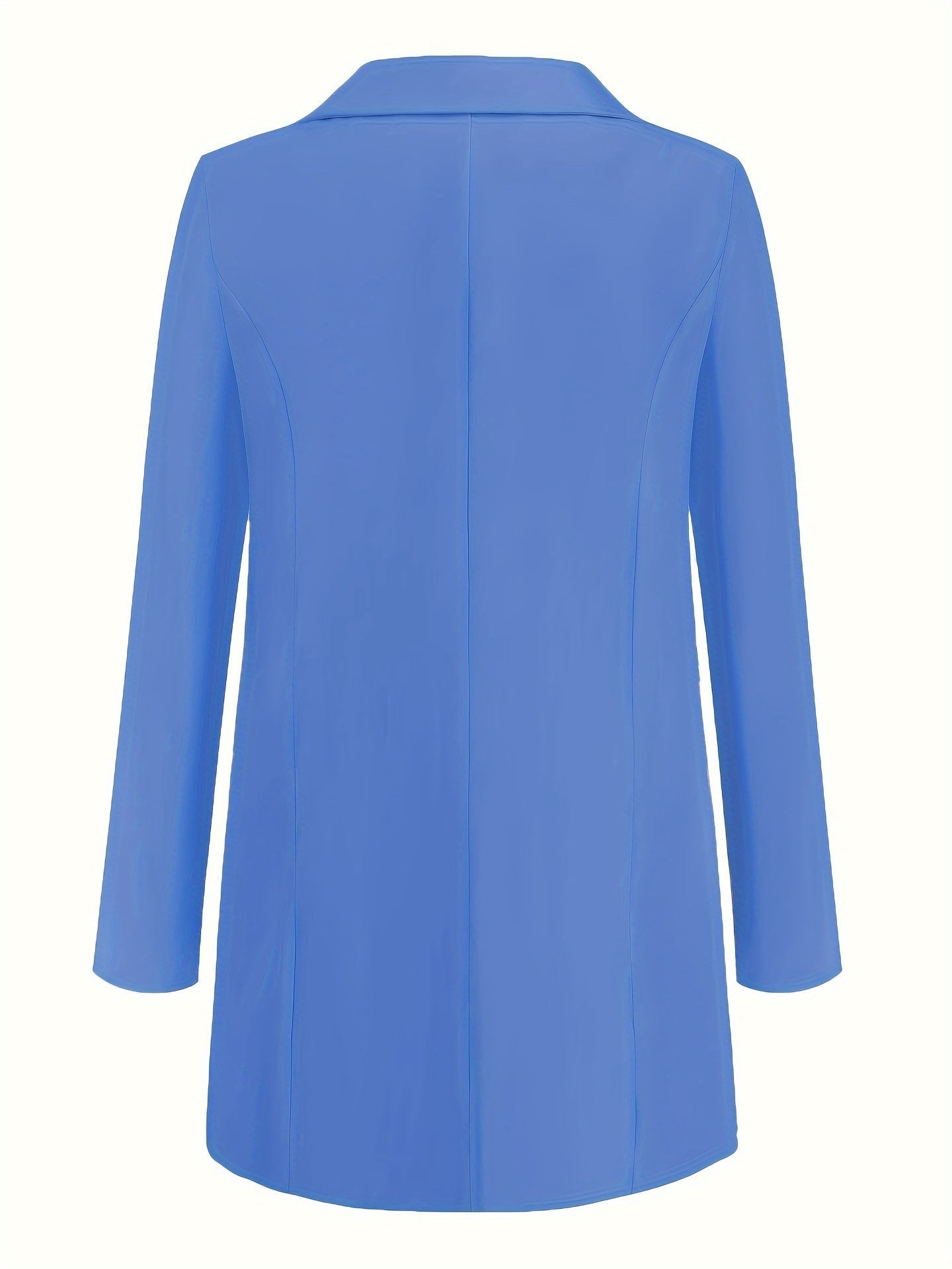 Lysse-Fashion | Elegant Solid Color Business Blazer With Open Front - Ideal For All Seasons