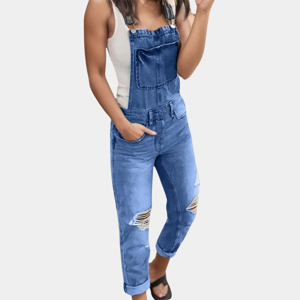 Lysse | Ripped Denim Overalls - Lysse