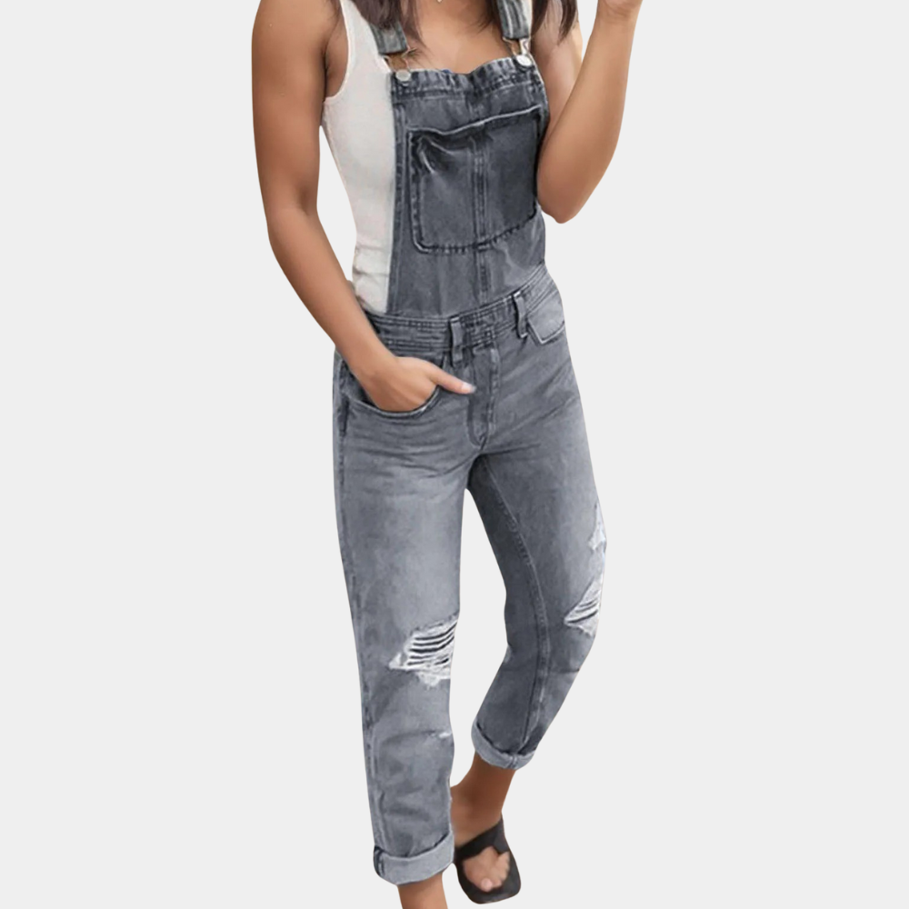 Lysse | Ripped Denim Overalls - Lysse