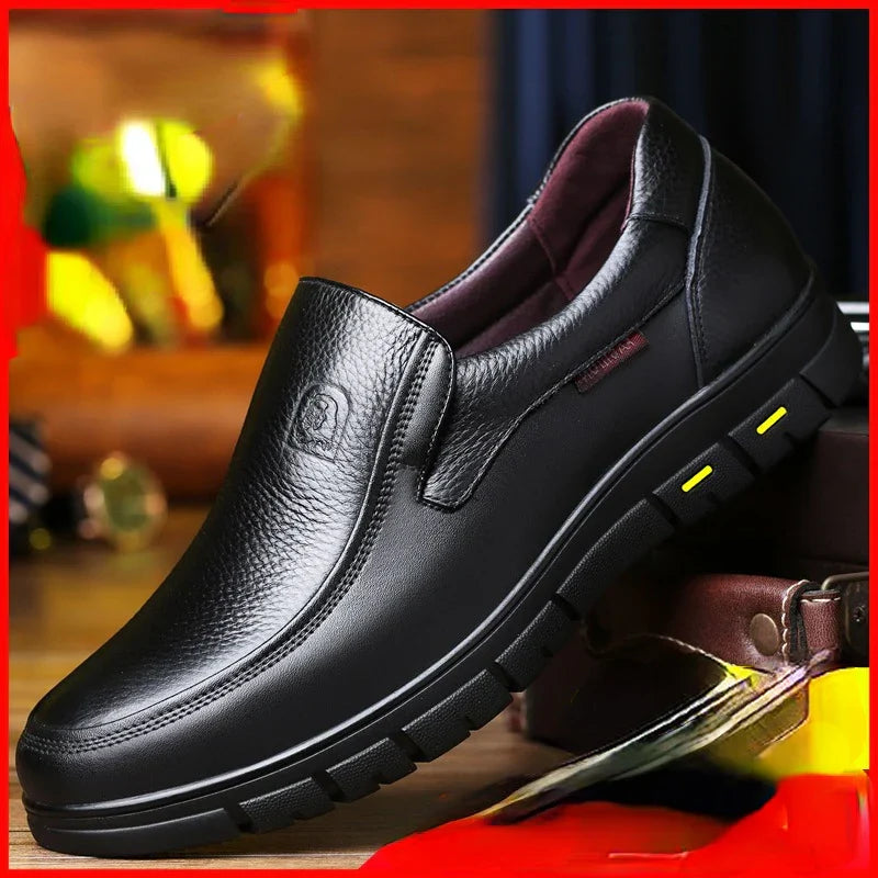 Men'S Casual Shoes Made Of Genuine Leather