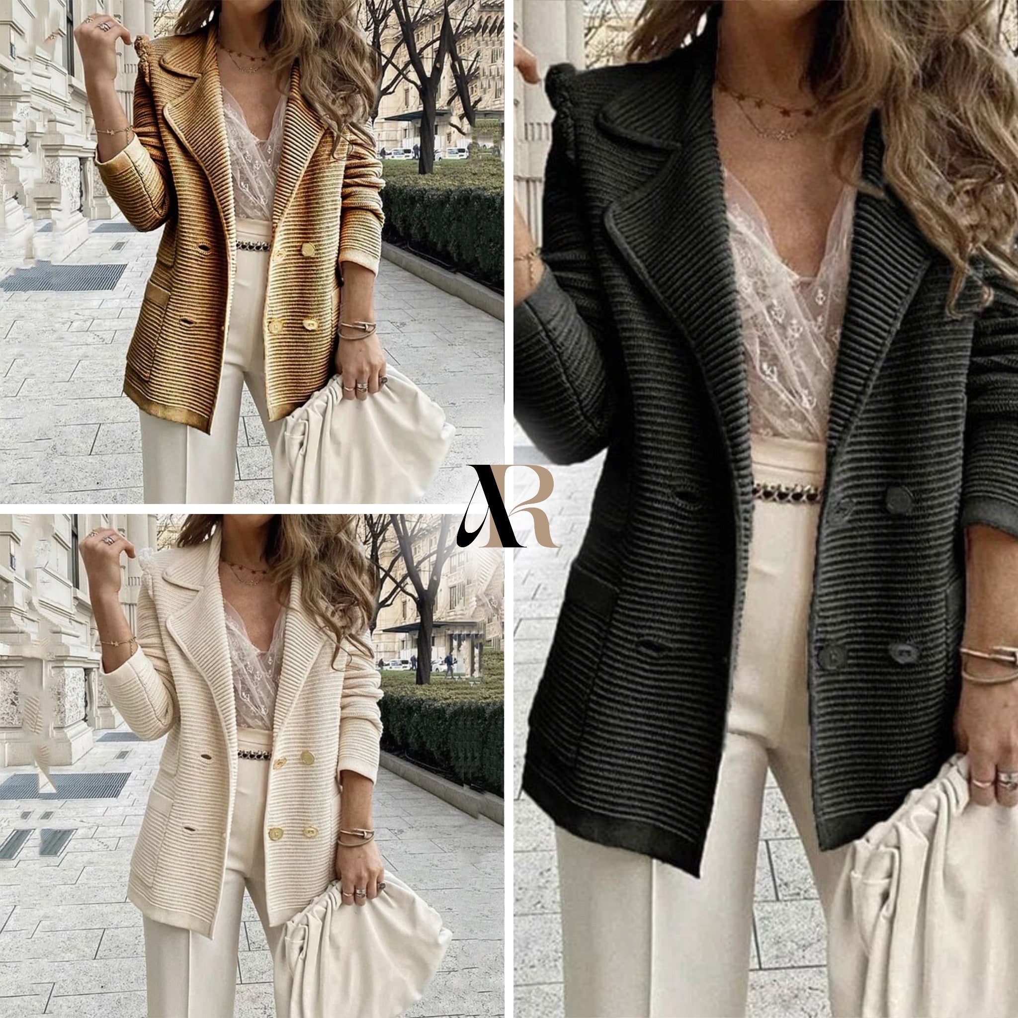 Fashion Blazer Cardigan - Stylish & Warm