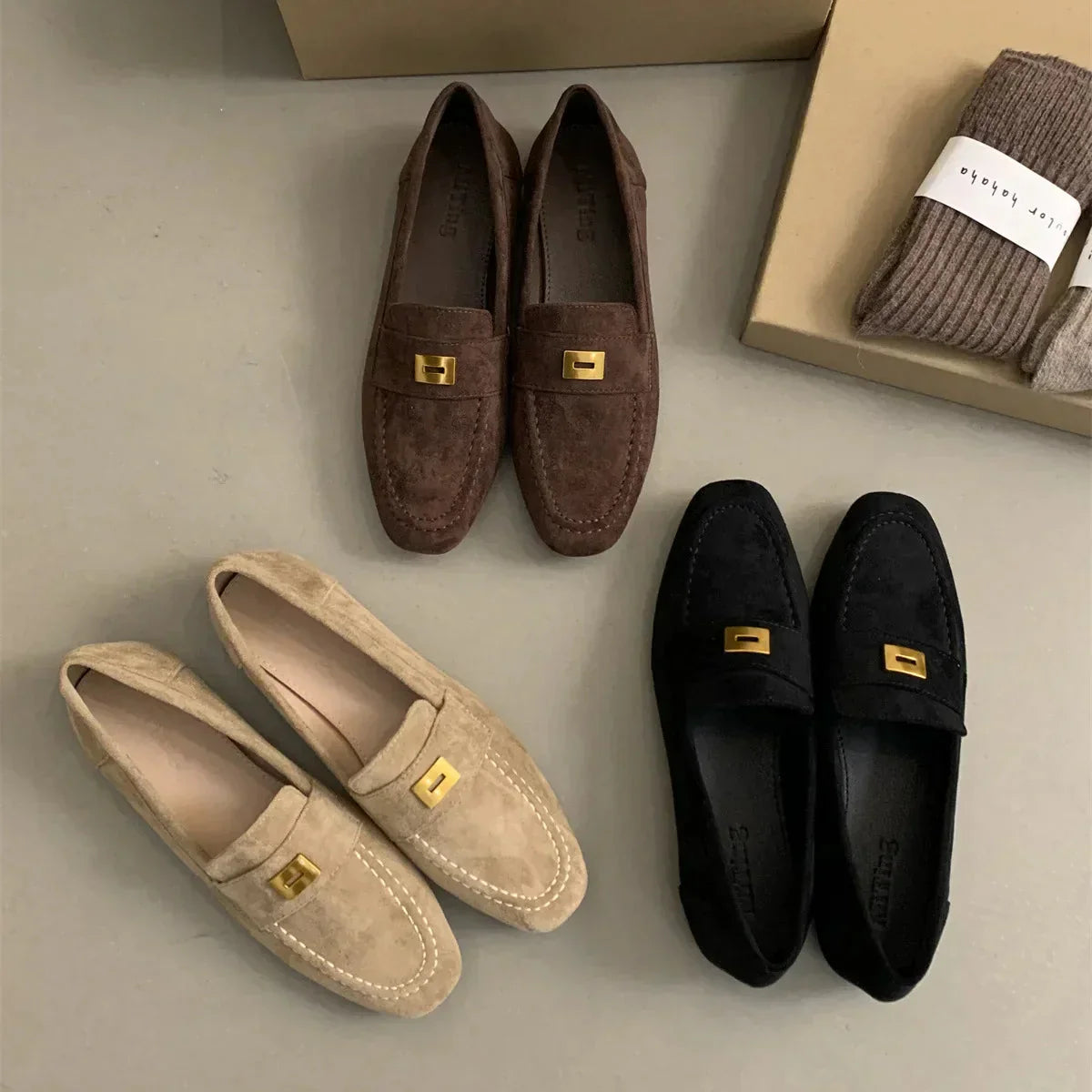 British Shoes Made of Lightweight Suede