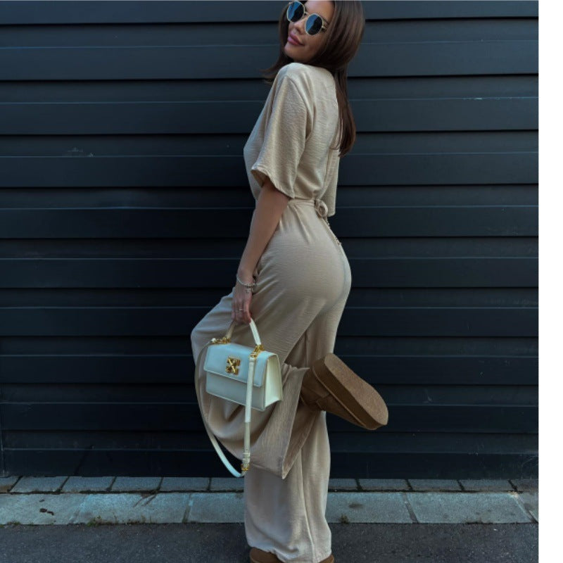 Women's elegant jumpsuit with loose fit