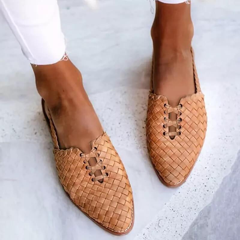 Woven Slip-On Ballet Flats