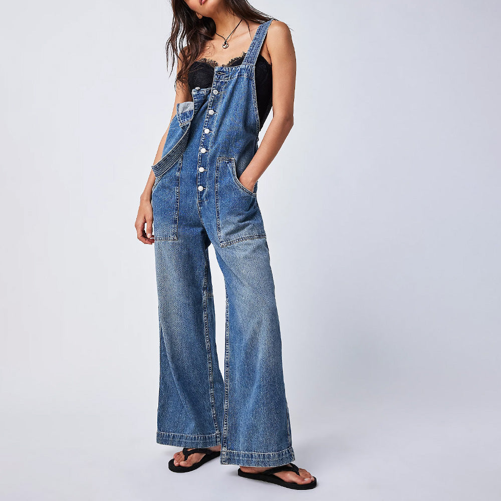 Women's Denim Overalls