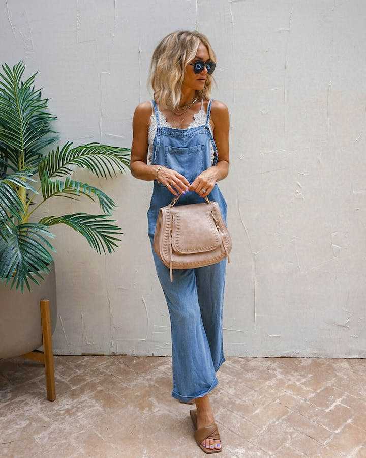 Women's Stylish Utility Denim Overalls