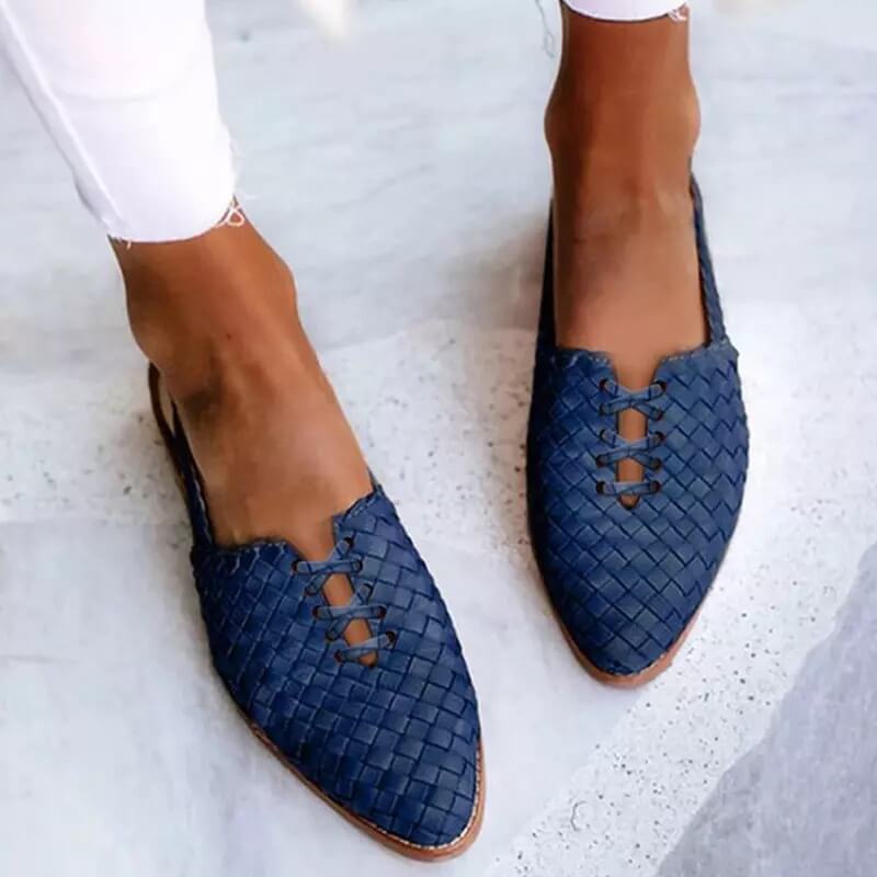 Woven Slip-On Ballet Flats