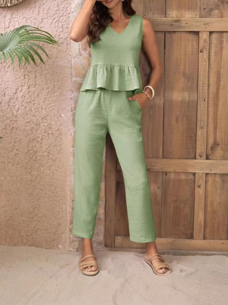 Women's Elegant Jumpsuit with Modern Gatherings and Casual Cut