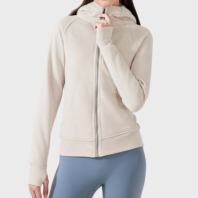 Women's Cozy Athletic Zip-Up Hoodie