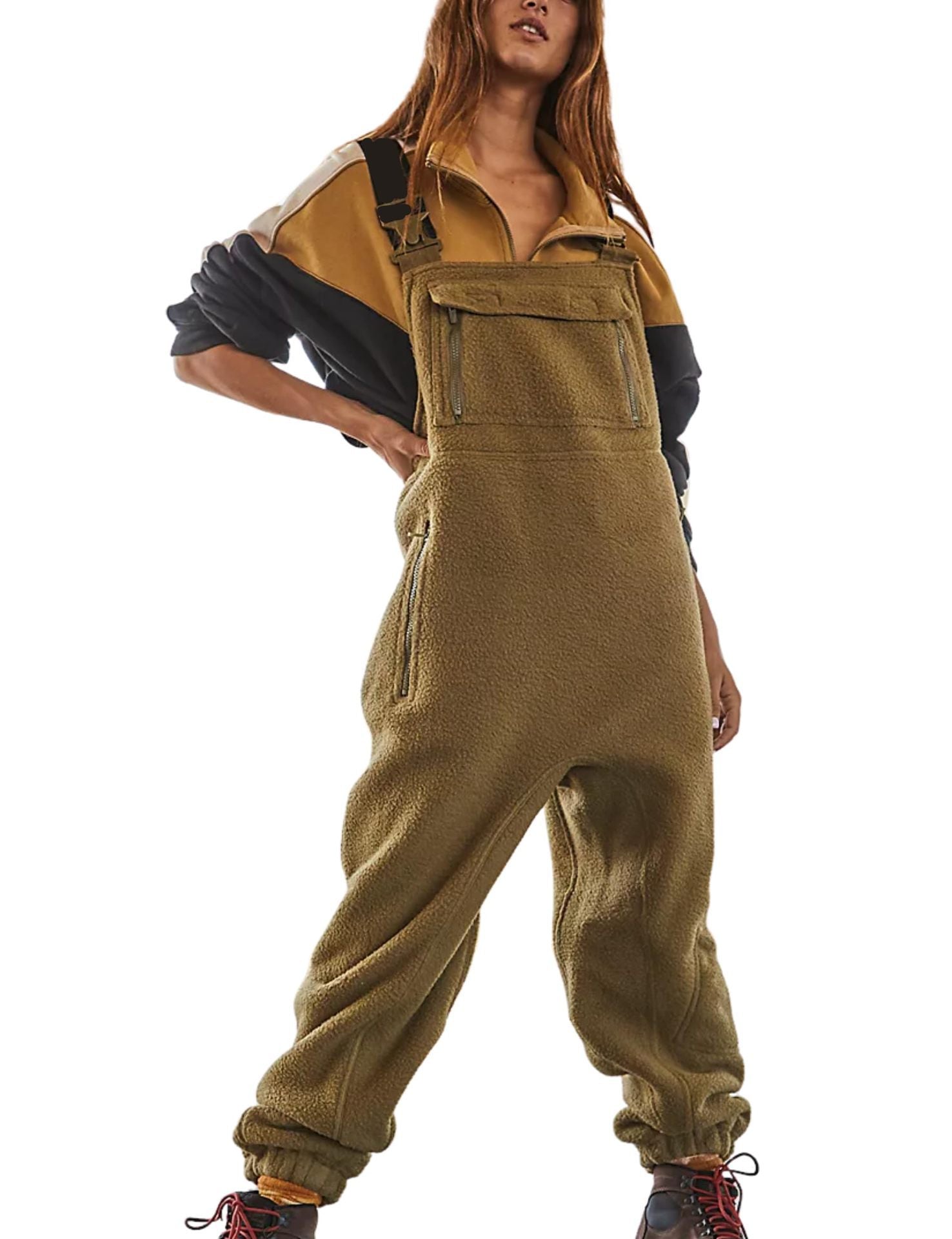 Women's Fleece Utility Overalls