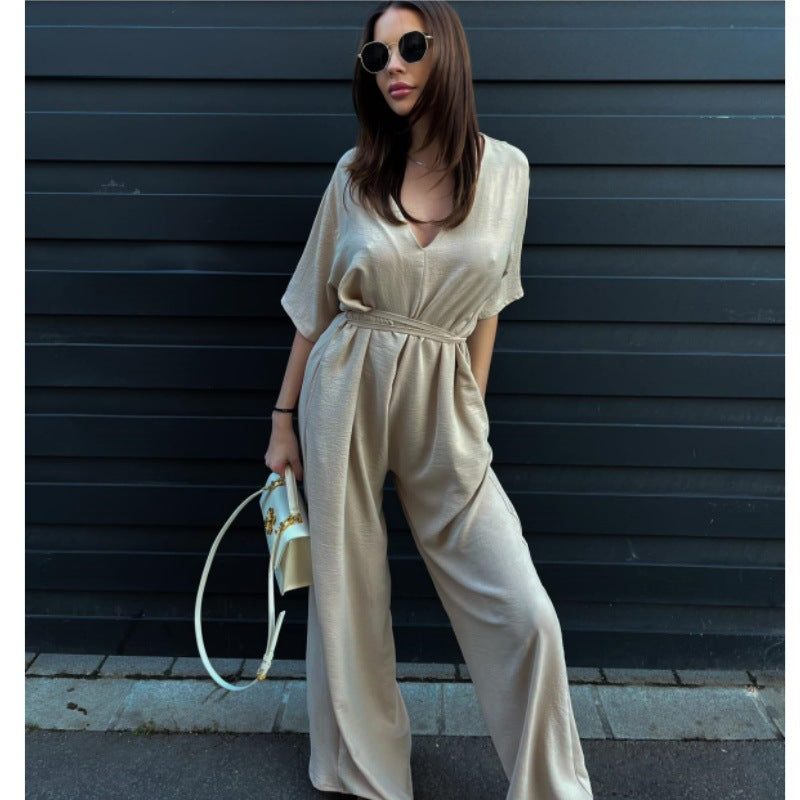 Women's elegant jumpsuit with loose fit