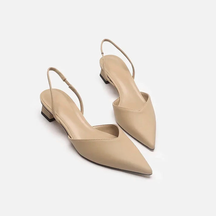 Delicate Slingback Pumps Sandal With Pointed Toe