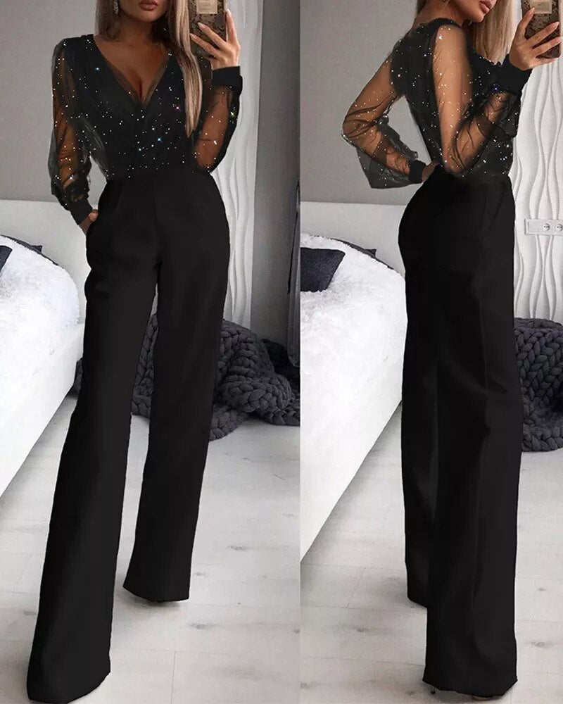 Casual Solid Regular Jumpsuits