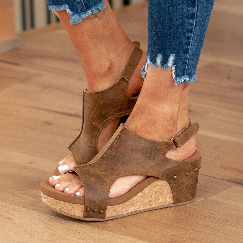 Summer Sandals Made Of Leather