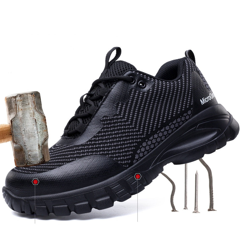 Light Waterproof Black Safety Shoes