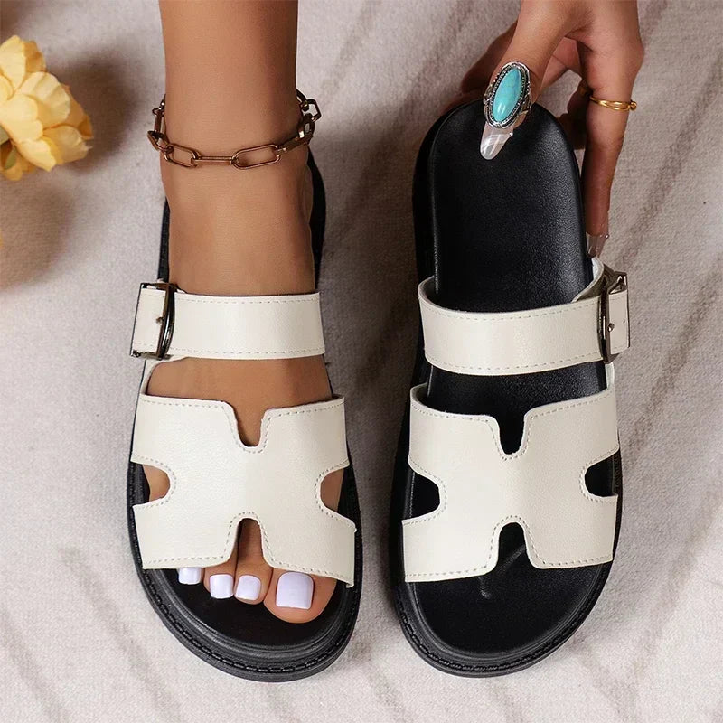 Summery Slingback Sandals With Rome Flair