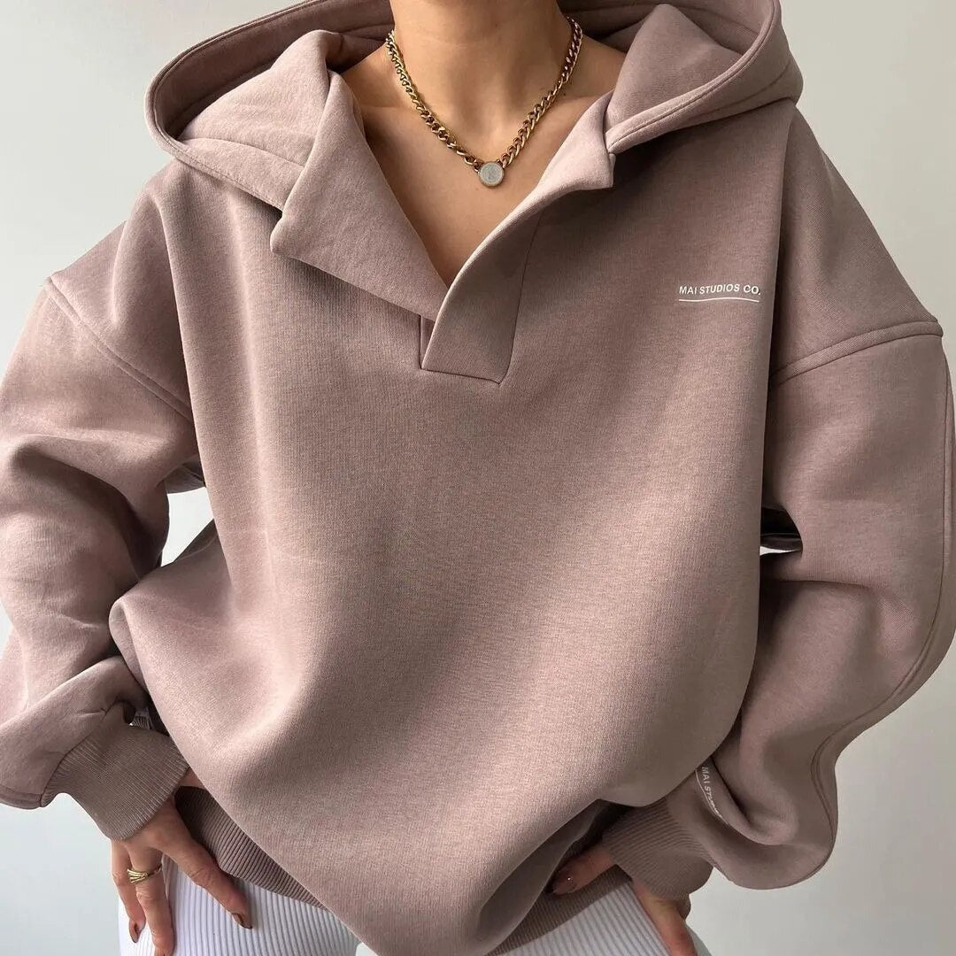 Lysse | Modern V Neck Hoodie - Lysse - heidimode20250703