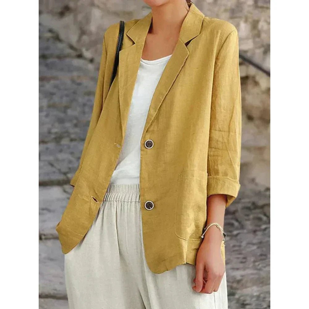 Lysse | Sophisticated Stylish Linen Blazer - Lysse - heidimode20250703