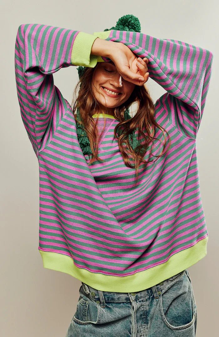 Lysse | Striped Oversized Sweater - Lysse - heidimode20250703