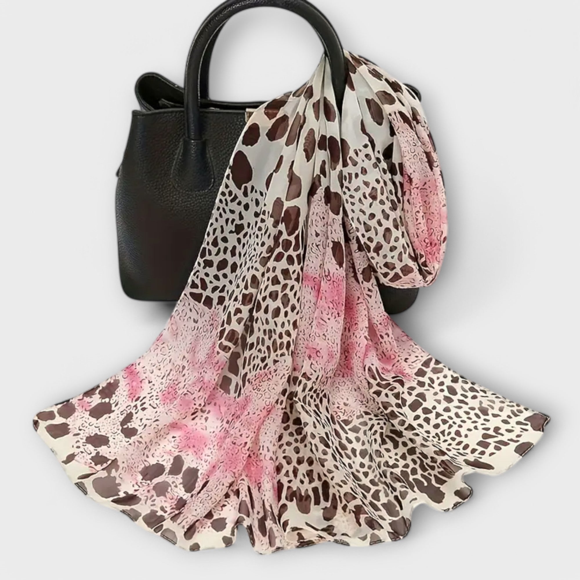 Leopard Chiffon Scarf