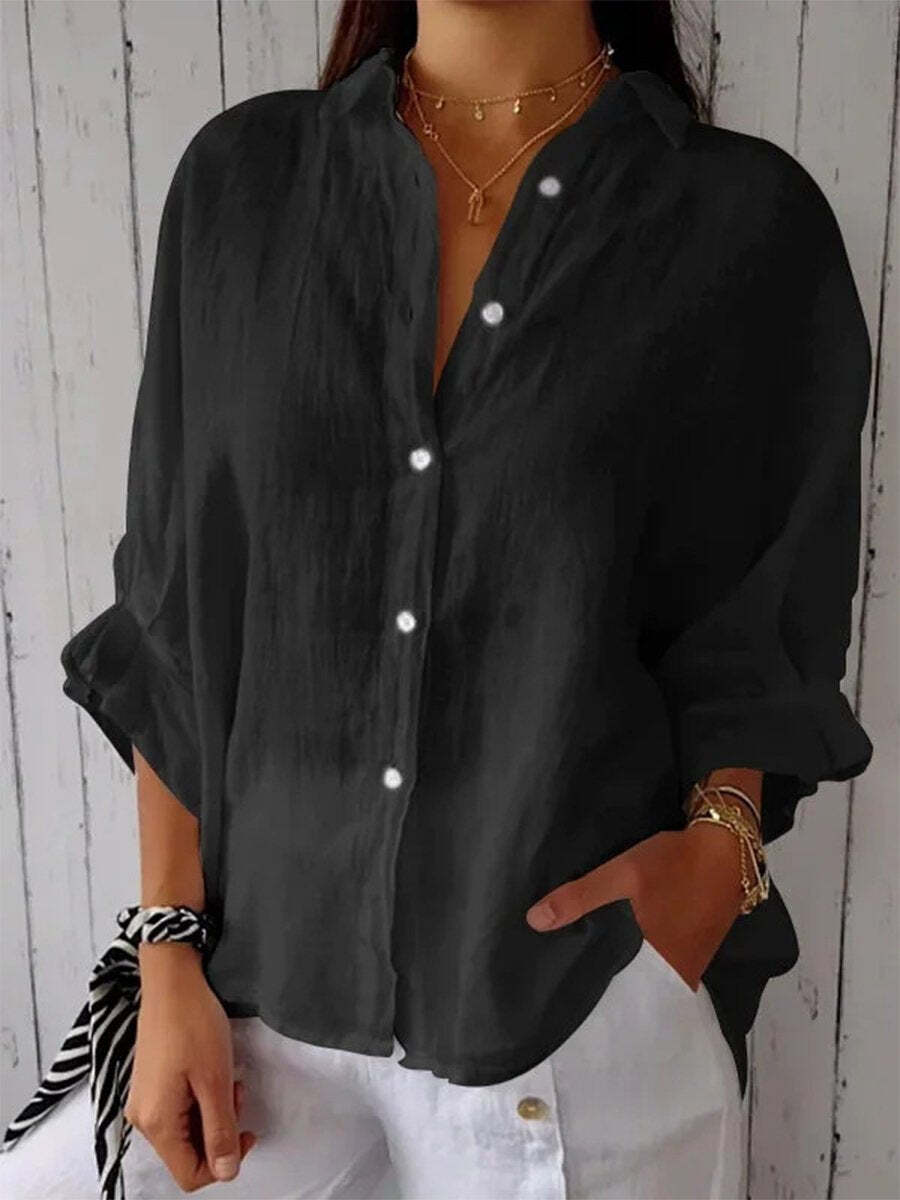 Linen ladies blouse for summer