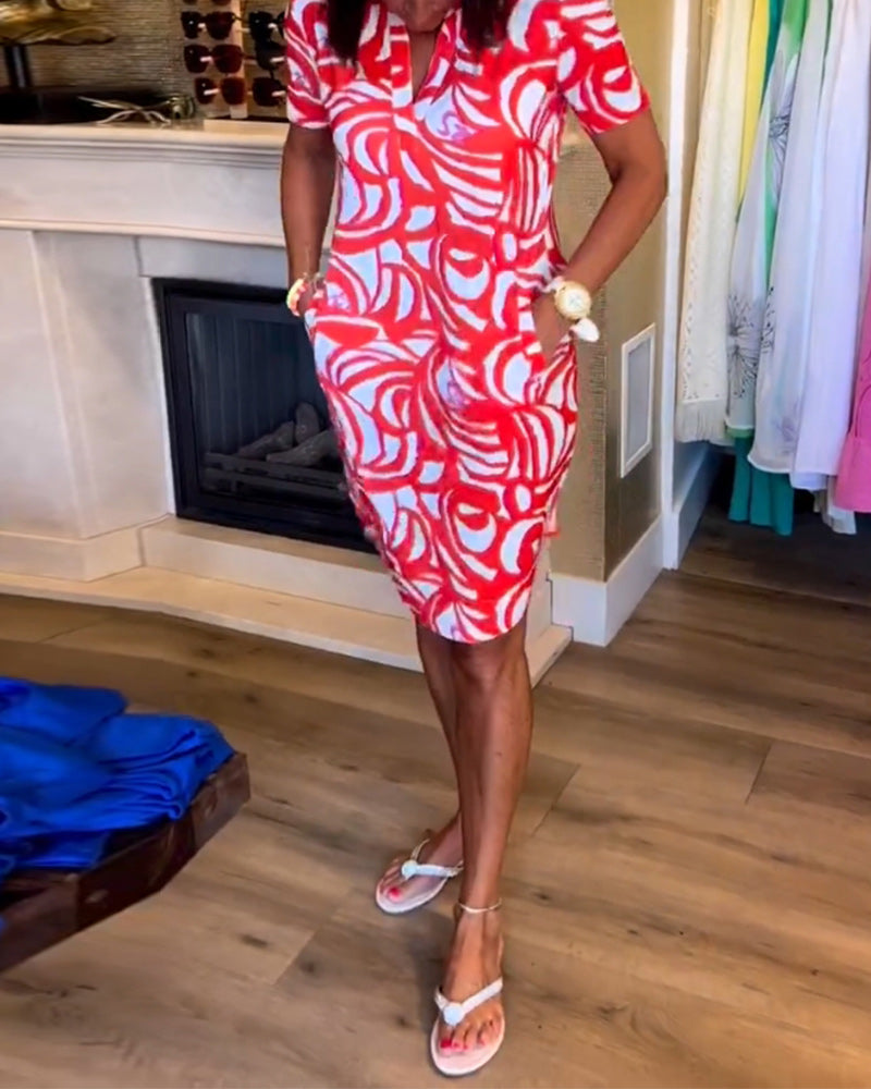 Printed Casual Dress