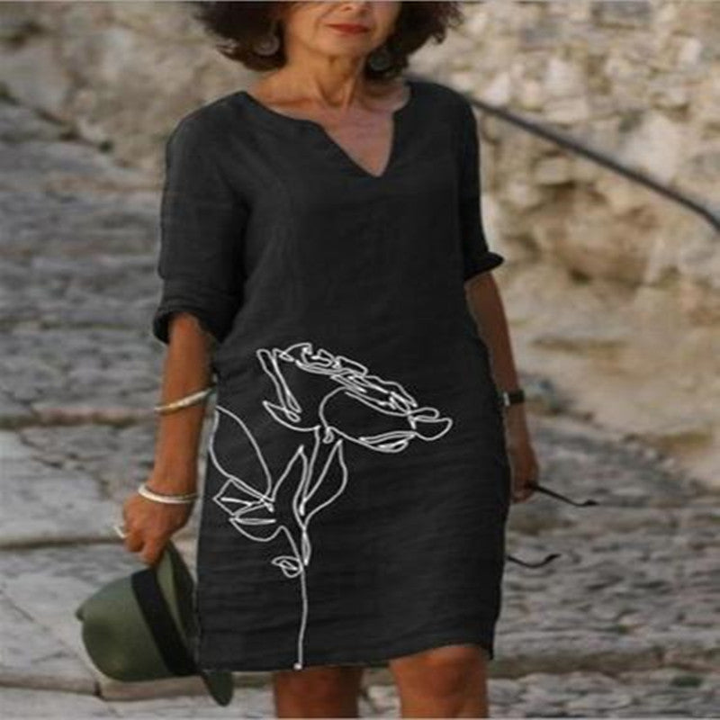 Stylish and Cozy Linen Dress