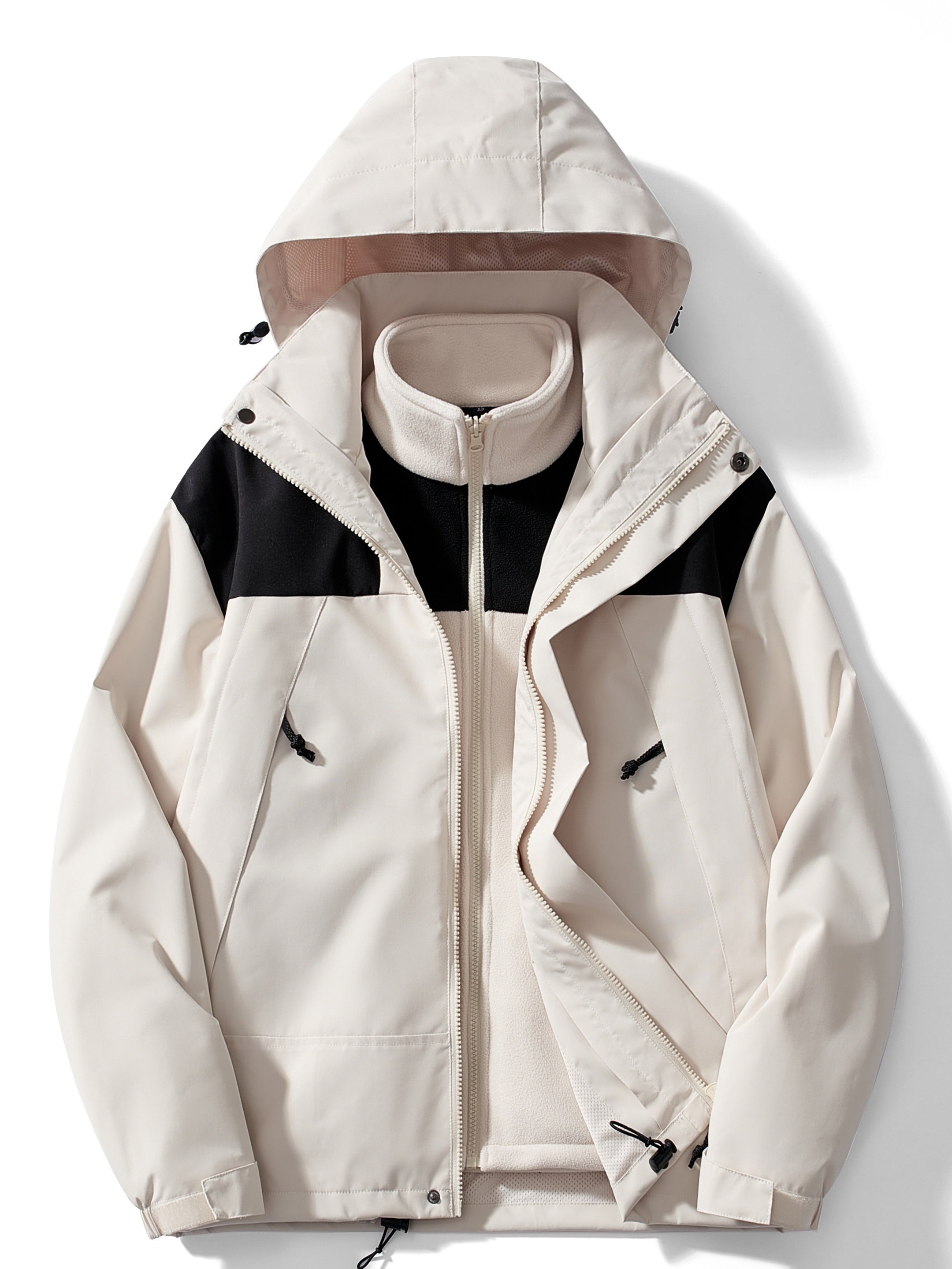 Lysse Fashion | 3-in-1 Fleece Winter Jacket with Hood for Women