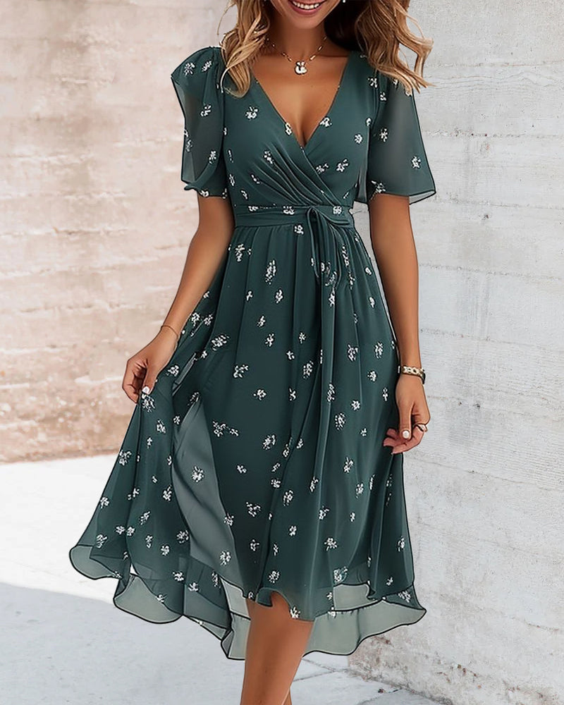 Elegant Printed Dress