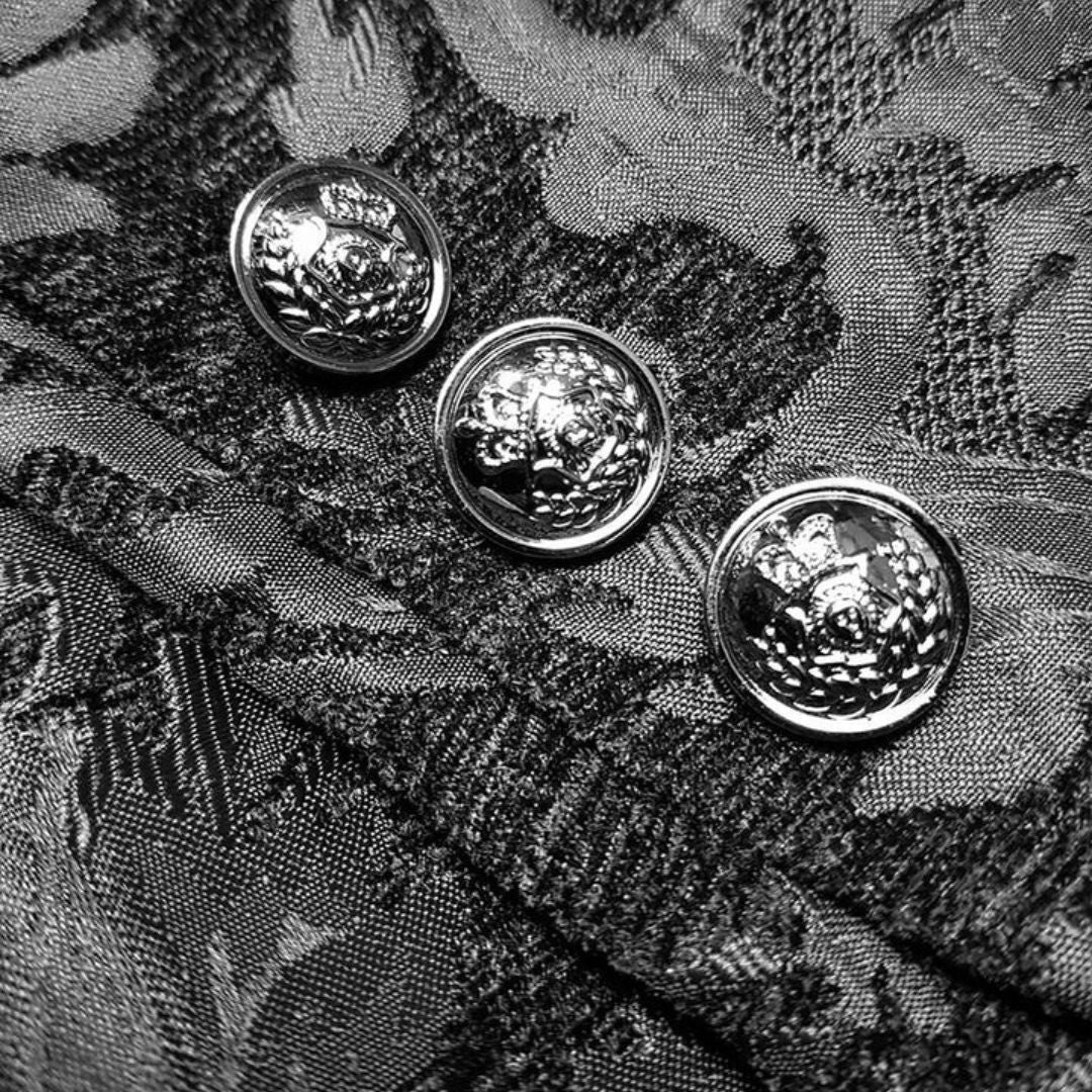 Victorian Inspired Tailcoat with Embossed Brocade Pattern