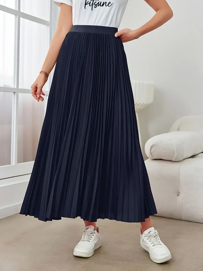 Dazzling Daydreams Pleated Maxi Skirt