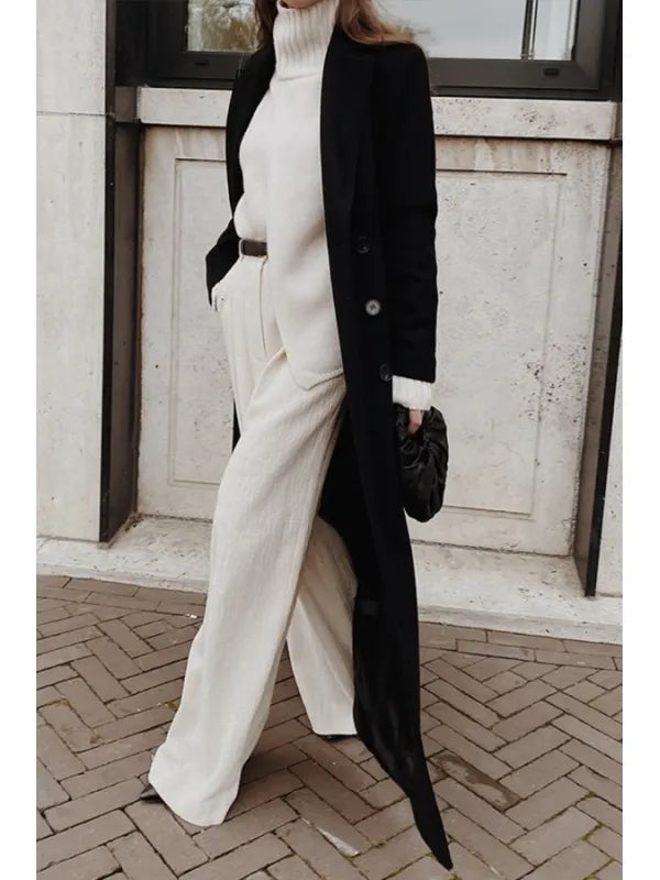 Lysse | Black Casual Winter Coat