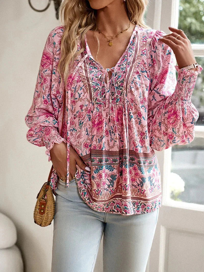 Lysse Fashion | Flower Blouse With Long Sleeves For Women