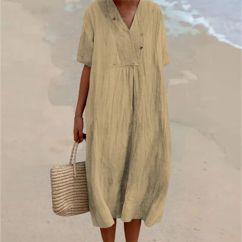 Comfortable dress made of linen