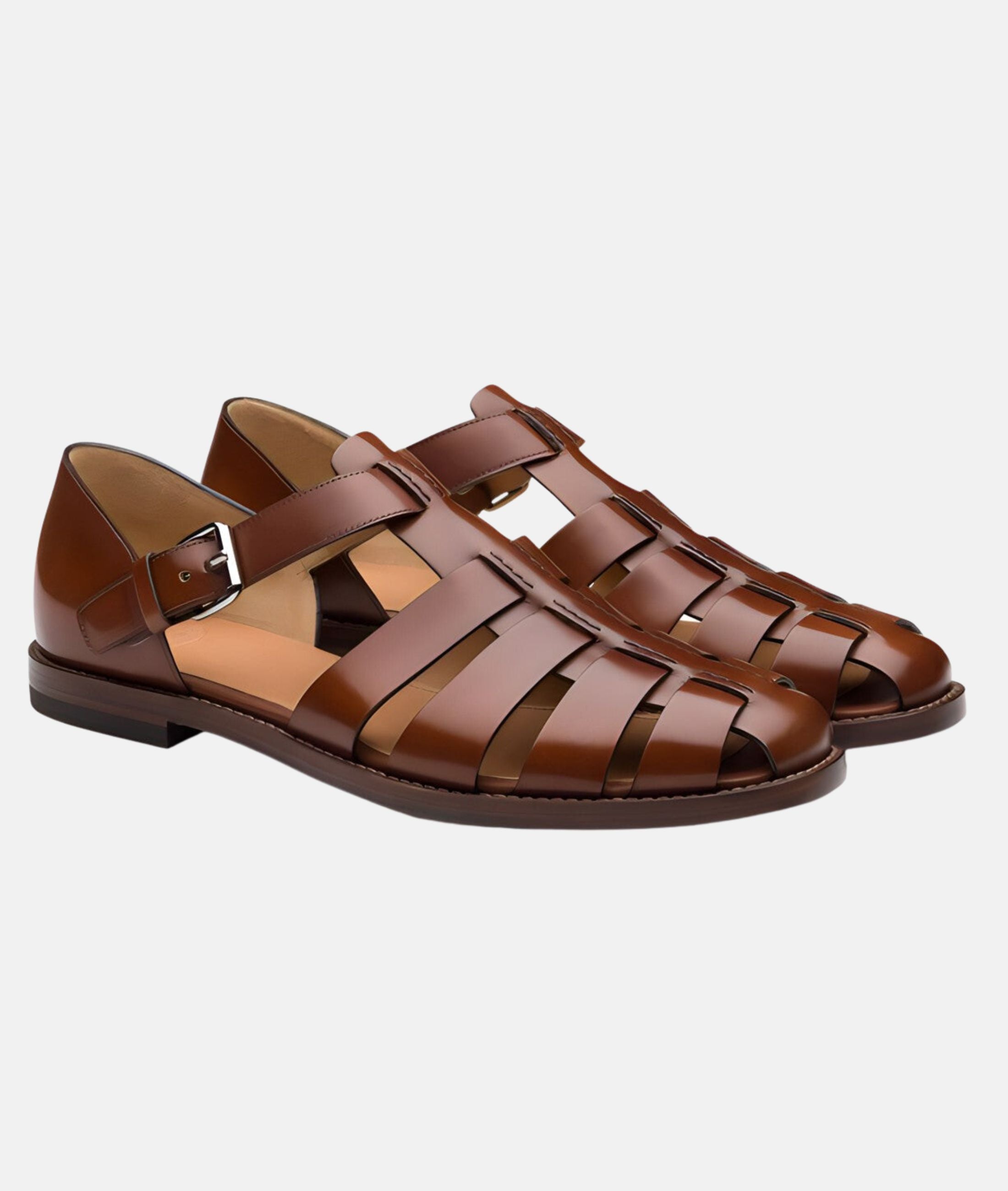 Strap Sandals With Elegant Cut