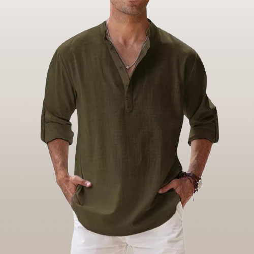 Linen Shirt With Long Sleeves