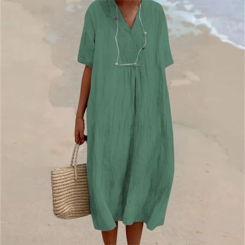 Comfortable dress made of linen