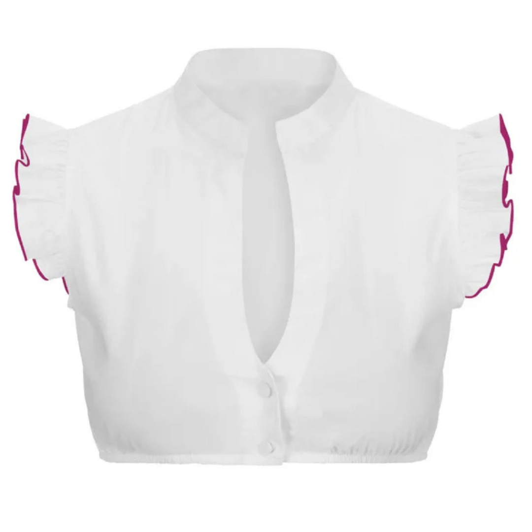 Short-sleeved Dirndl Blouse for Women