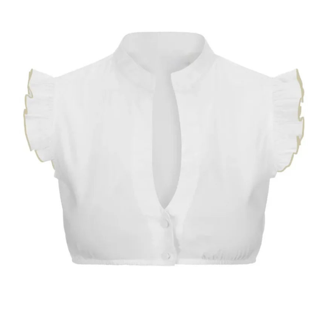 Short-sleeved Dirndl Blouse for Women