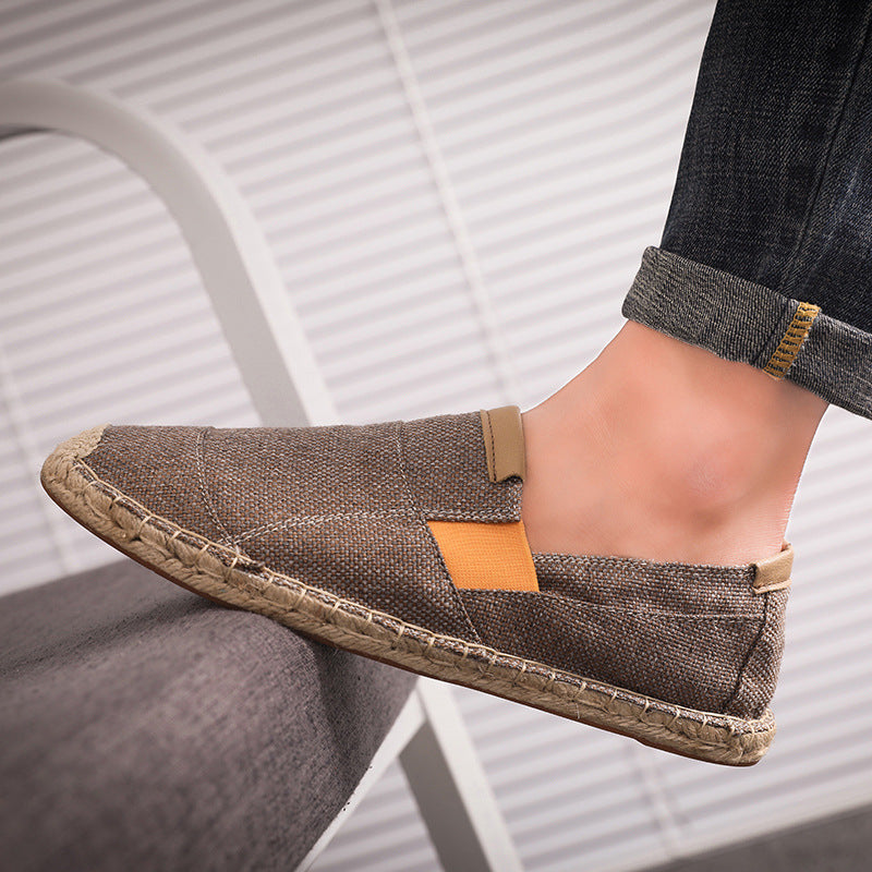 Boss Stylish Handmade Canvas Straw Shoes Summer Chic